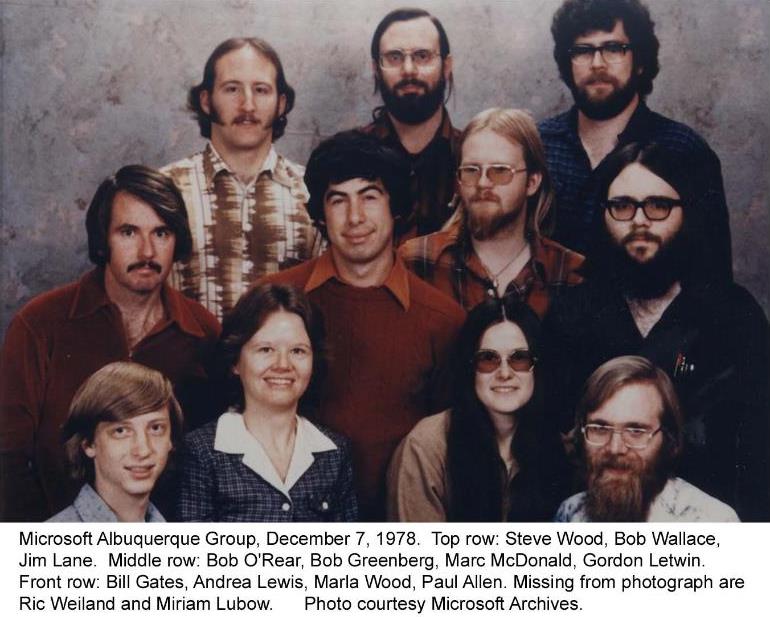 The founders of Microsoft in 1987